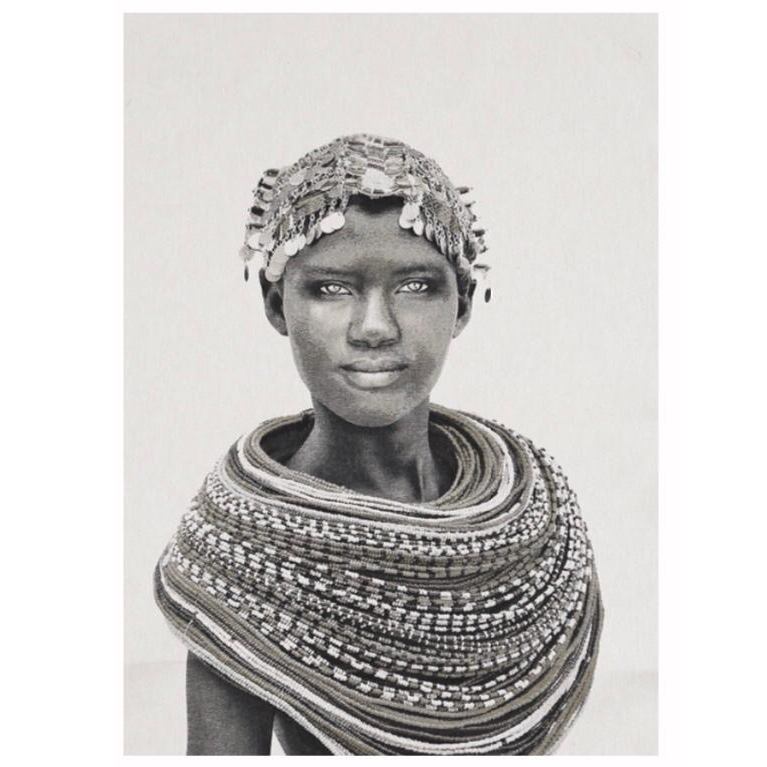 Schilderij Samburu girl 185x115 cm
