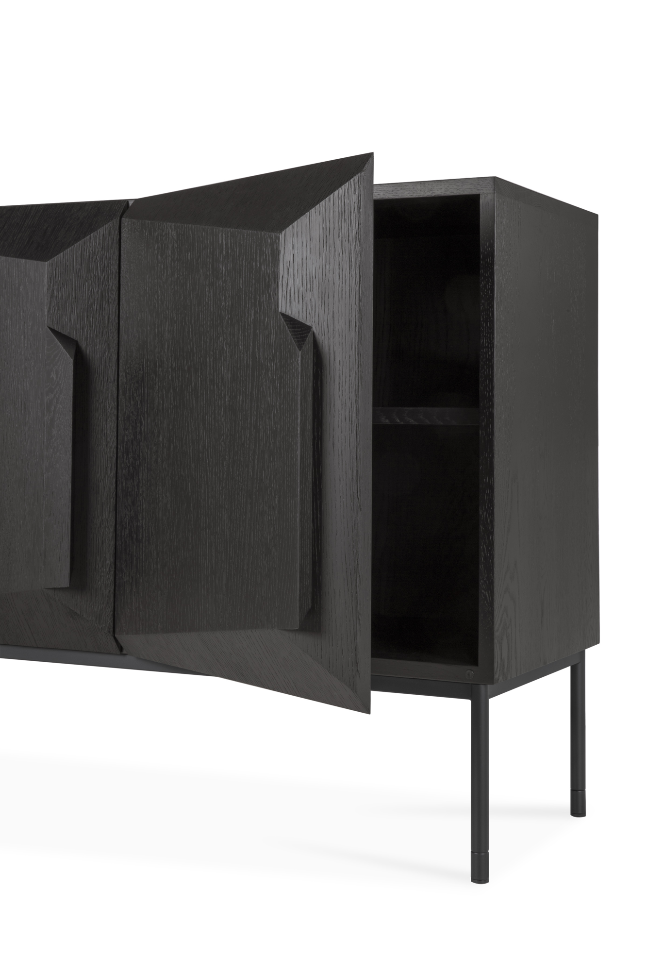 Stairs buffetkast - zwart eiken 
