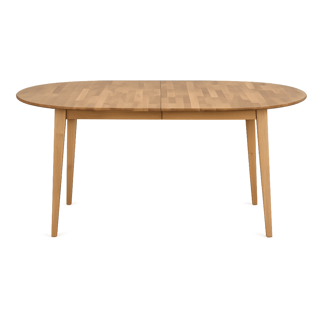 Eettafel Filippa uitschuifbare houten naturel - 170 x 105 cm