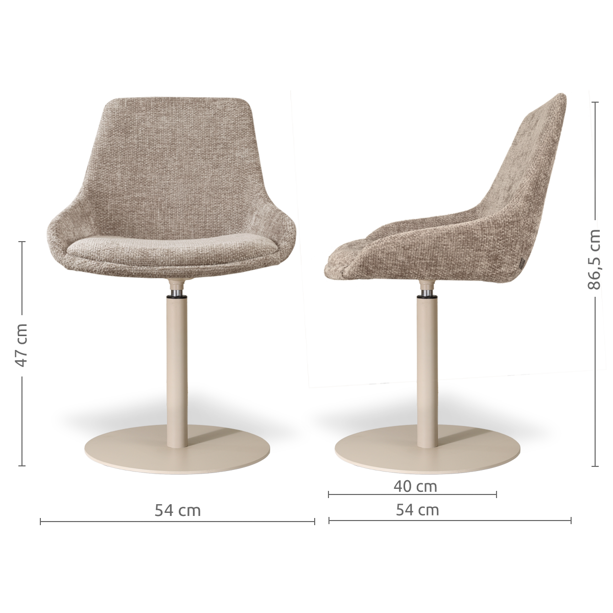 niva-isa eetkamerstoel beige onderste;