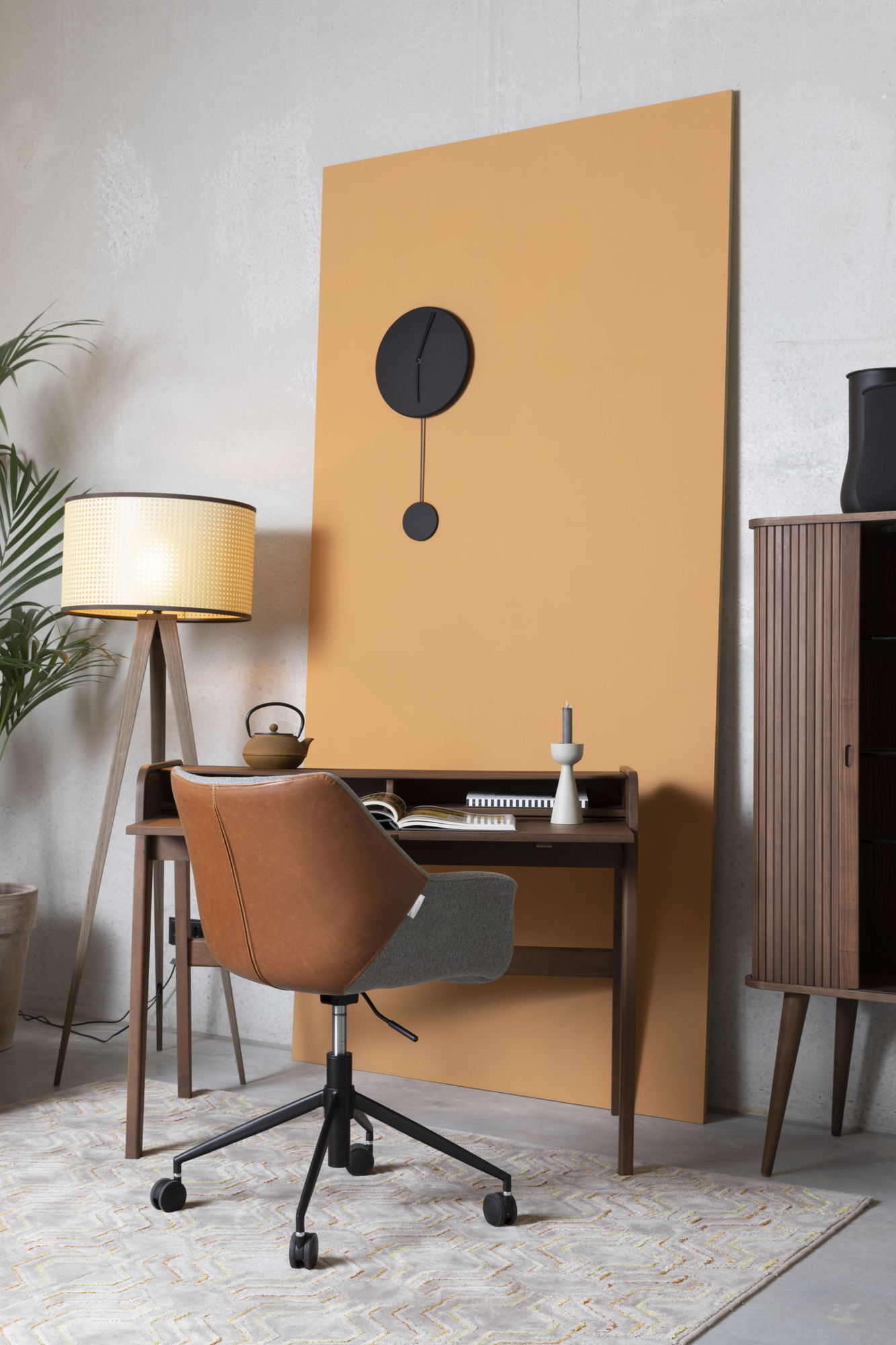 Zuiver Doulton Vintage Brown bureaustoel