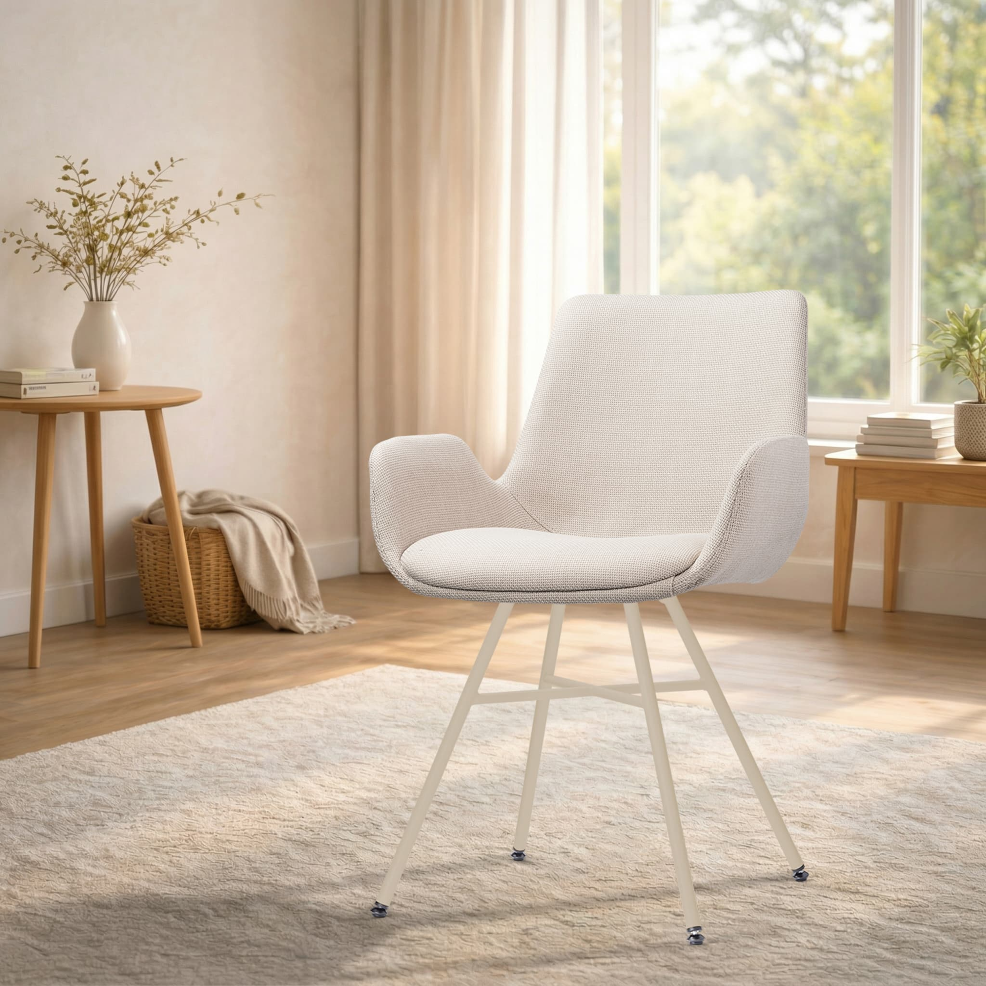 Eetkamerstoel Noa-Eef - beige onderstel