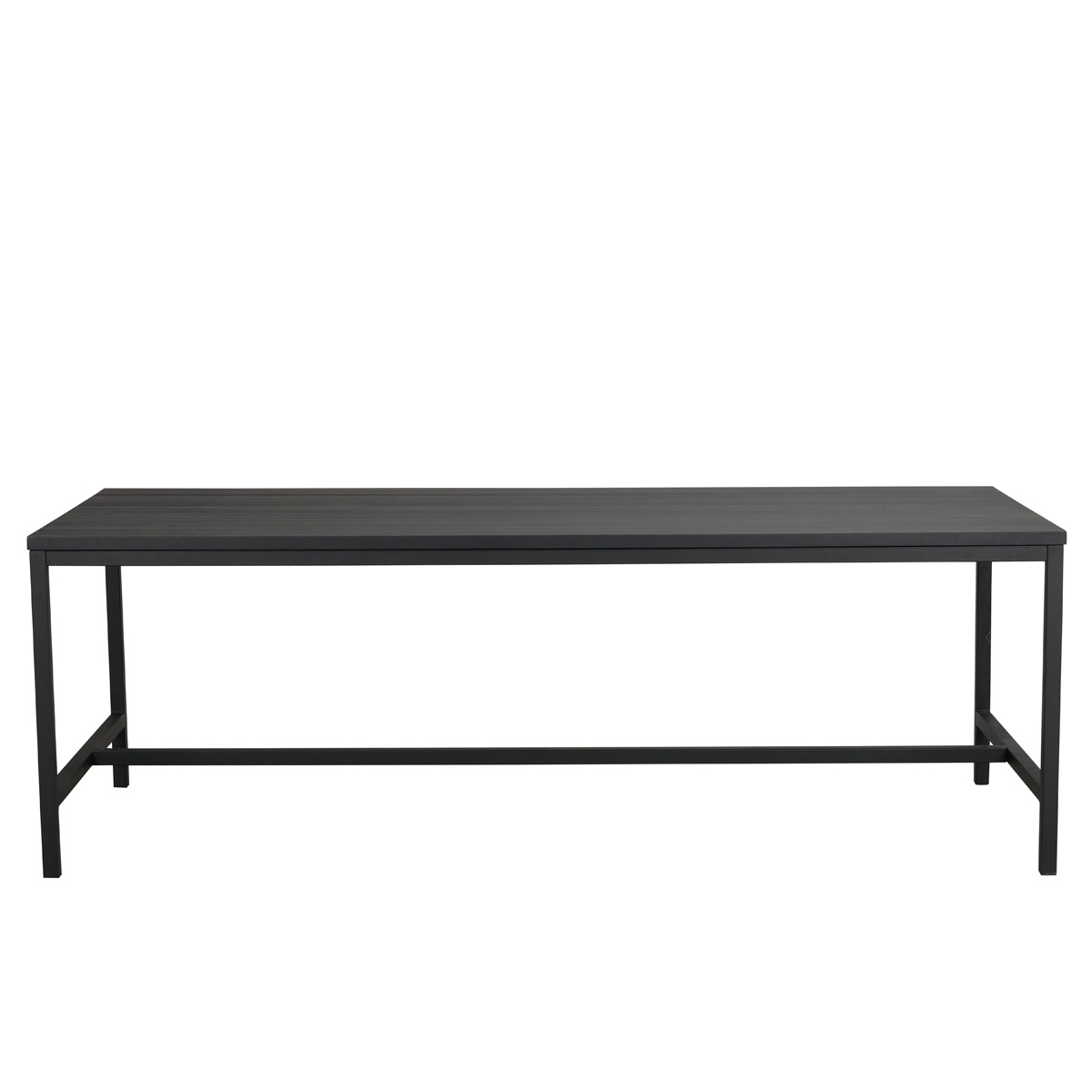 Eettafel Everett houten zwart - 220 x 100 cm