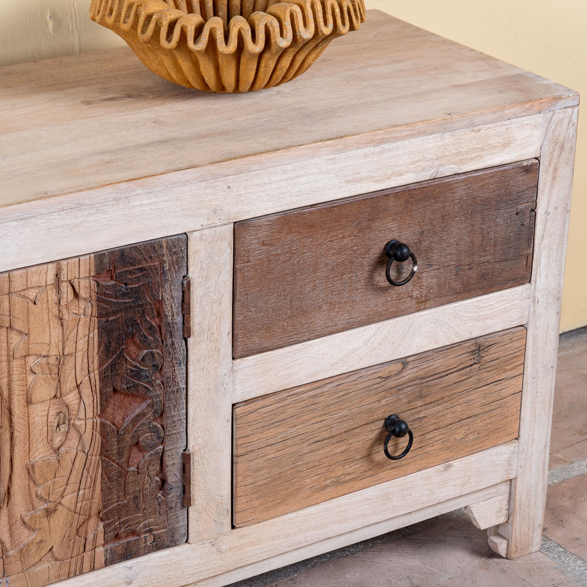 Kishen - Handgemaakt Oud Houten Lowboard