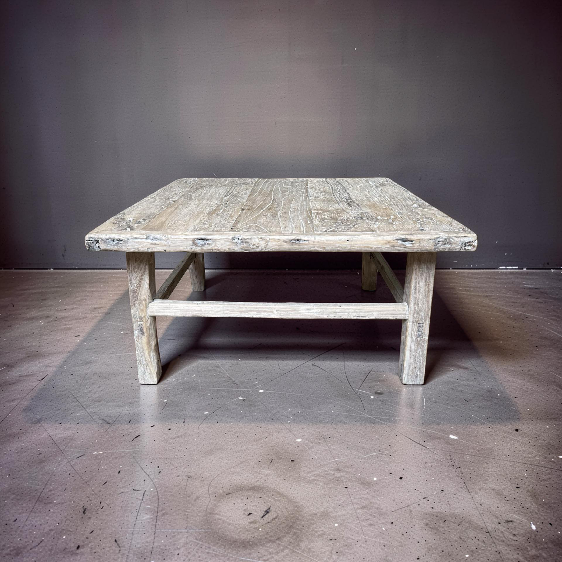 Salontafel vierkant naturel uniek