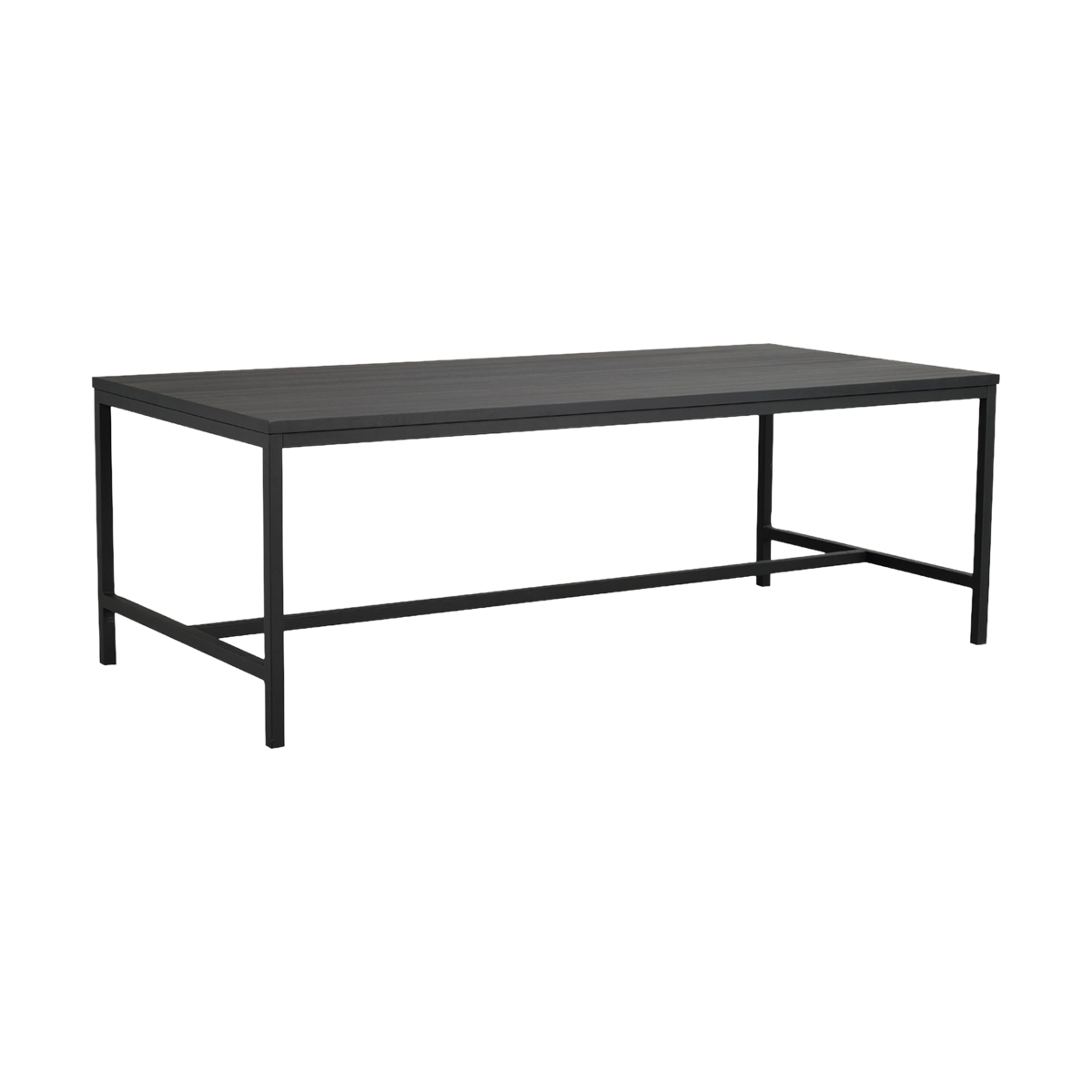 Eettafel Everett houten zwart - 220 x 100 cm