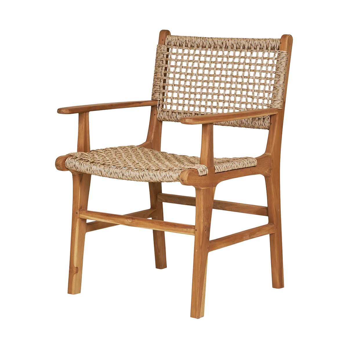 Houten tuinstoel Elodie - met armleuningen