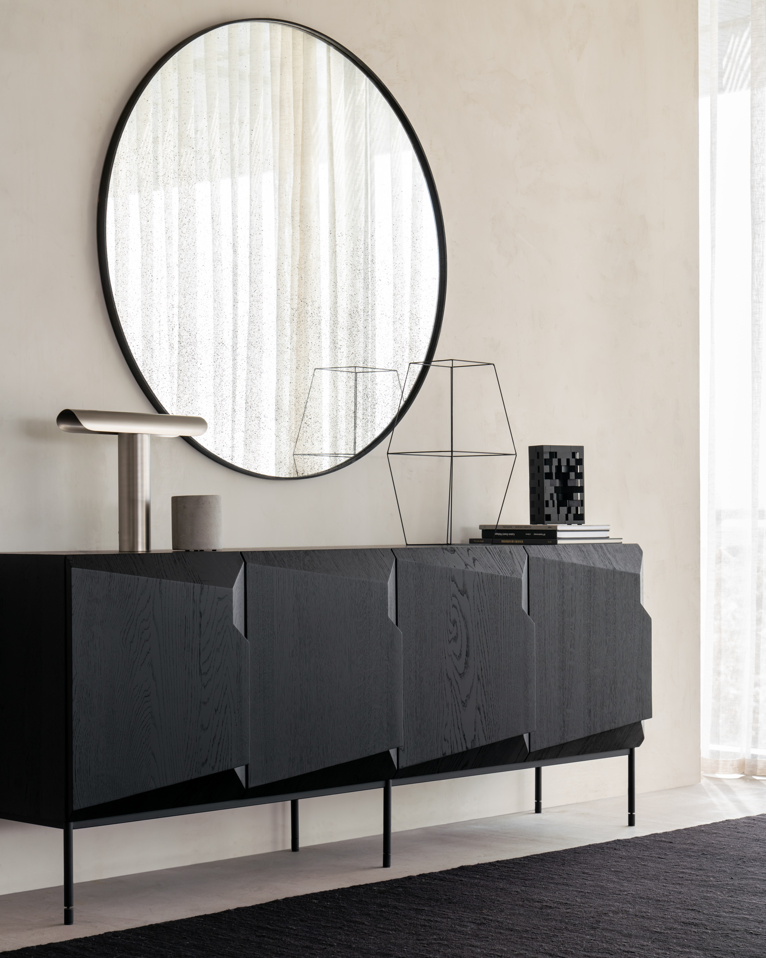 Stairs buffetkast - zwart eiken 