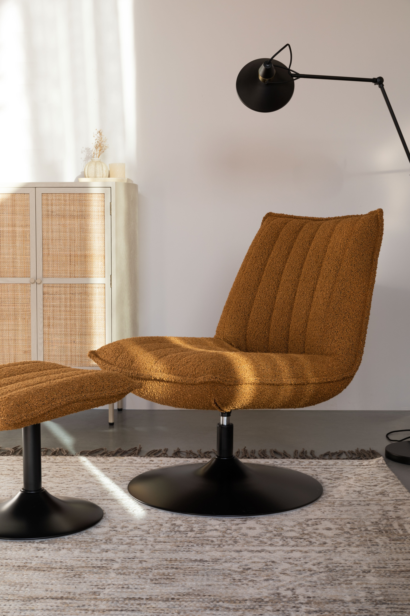 Housecraft living loungestoel Jax bouclé