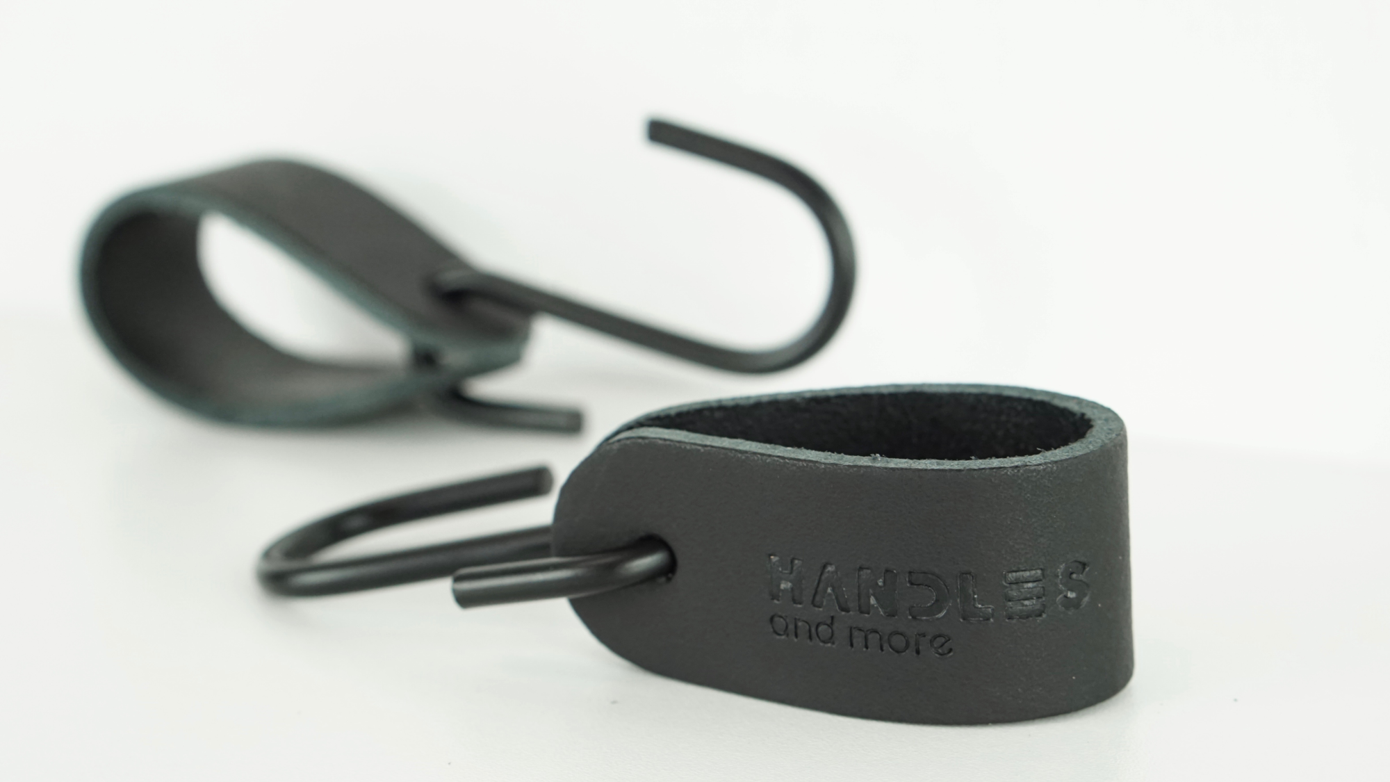 Leren S-haak hangers (set van 4)