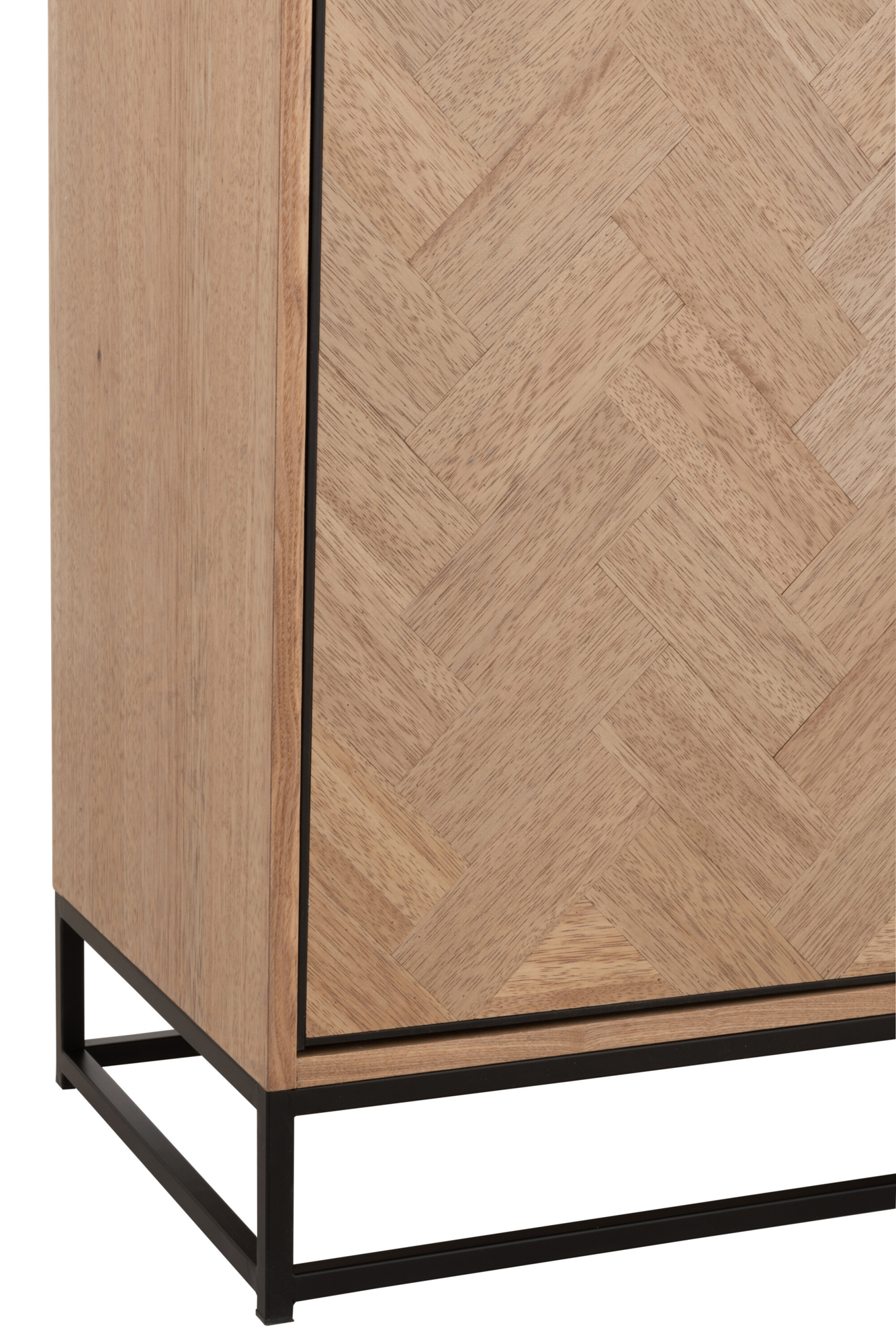 Wandkast Zigzag hout/metaal Naturel