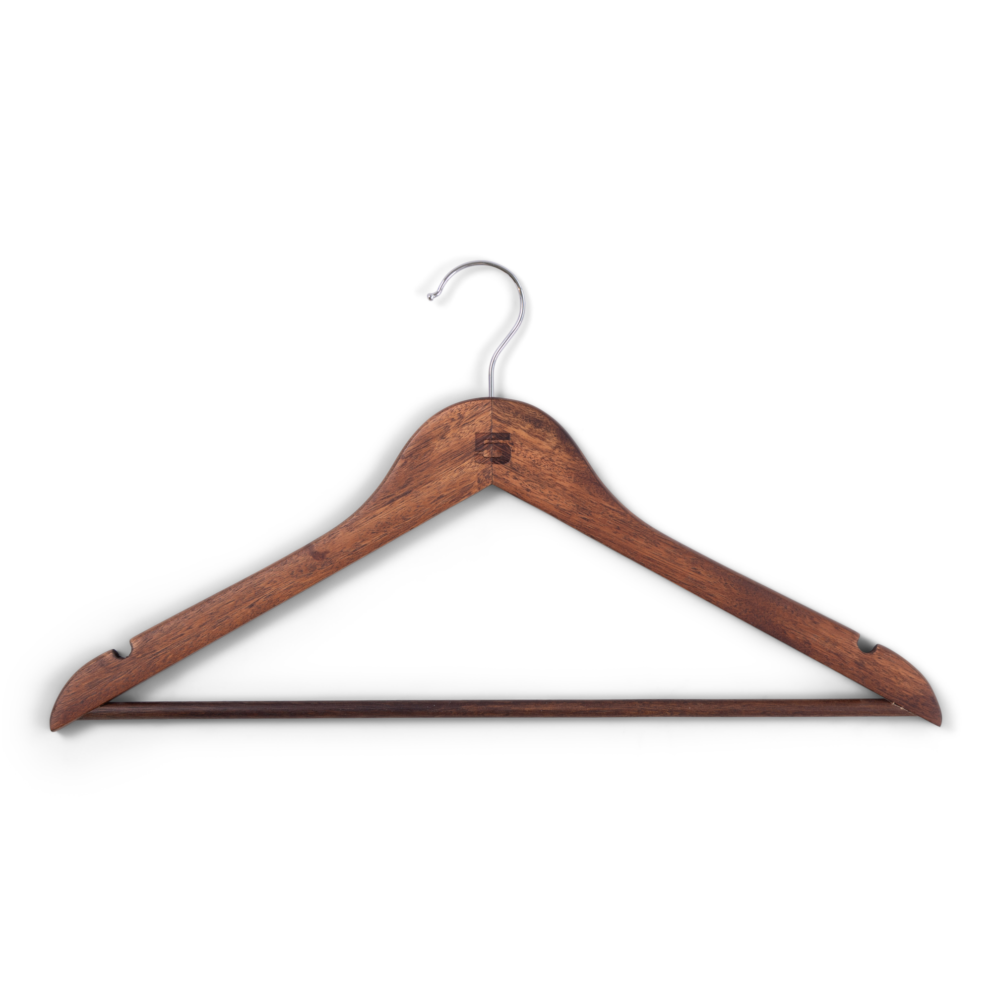 Kledinghangers hout - set van 6