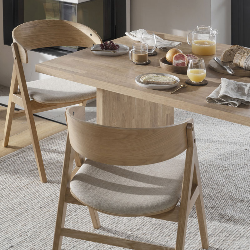 Eetkamerstoel Waterton houten beige