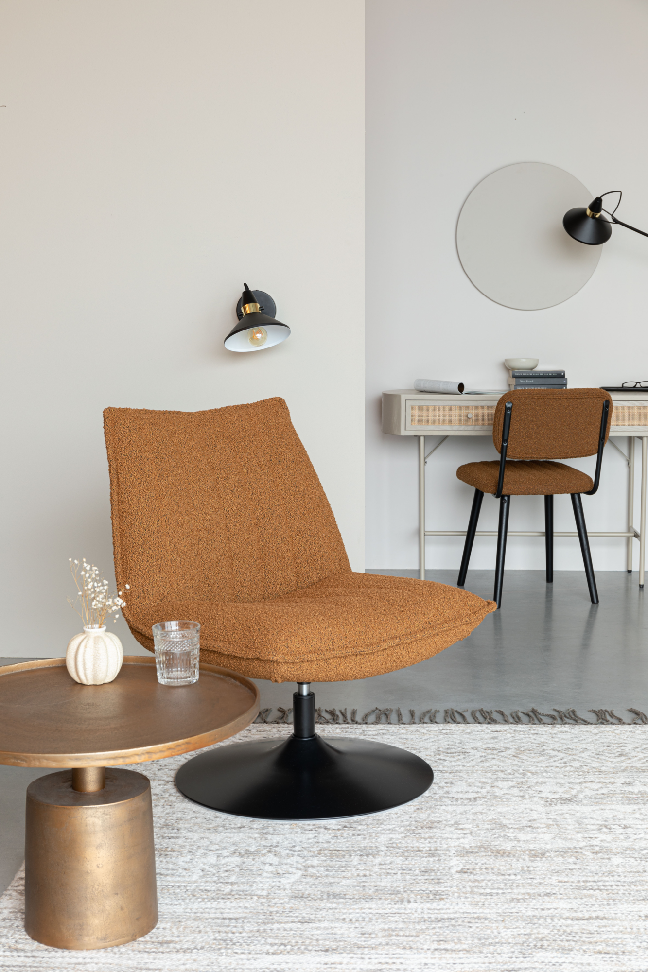 Housecraft living loungestoel Jax bouclé