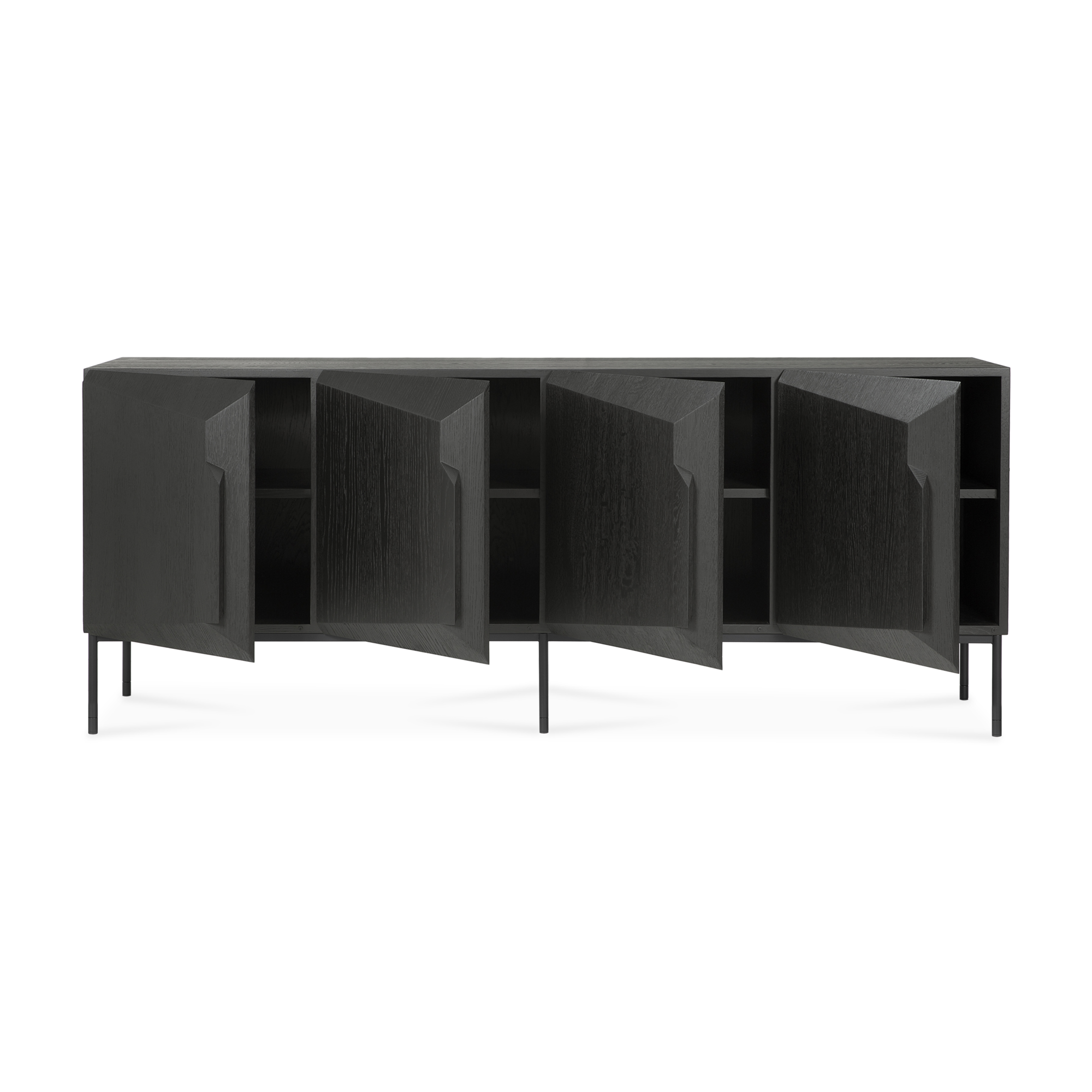 Stairs buffetkast - zwart eiken 