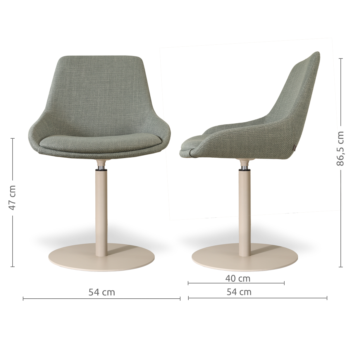 niva-isa eetkamerstoel beige onderste;