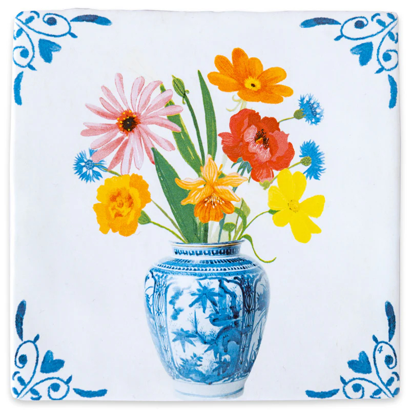 StoryTiles Wandtegel A Vase with love and bliss