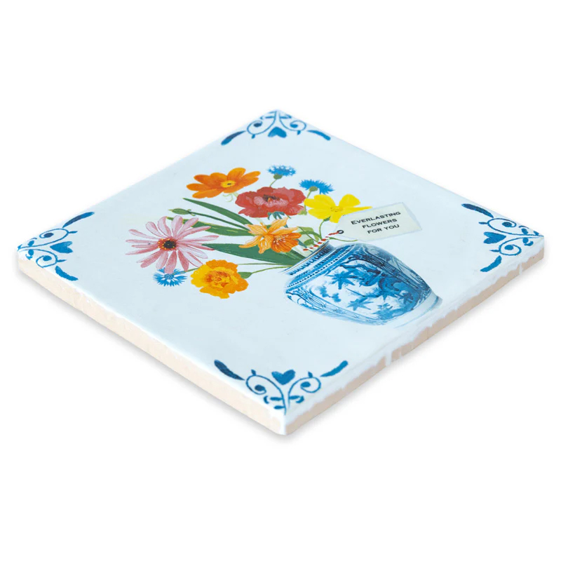 StoryTiles Wandtegel A Vase with love and bliss