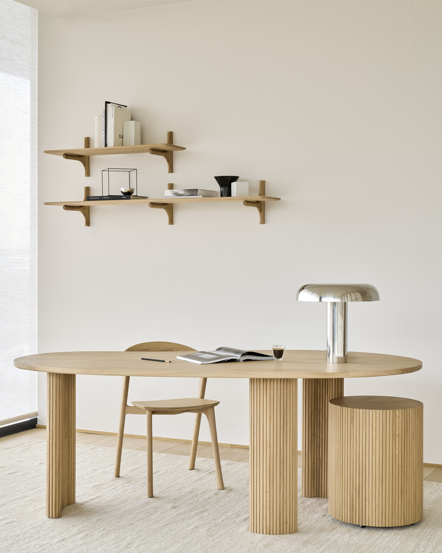Boomerang bureau eiken