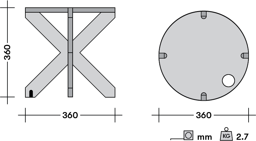 KILO bijzettafel KiloVolt