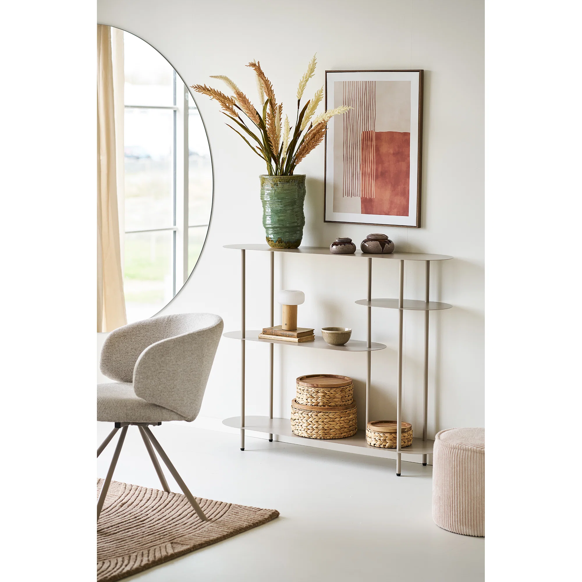 House Nordic Wandkast Rieti 4 shelves a-symetrisch