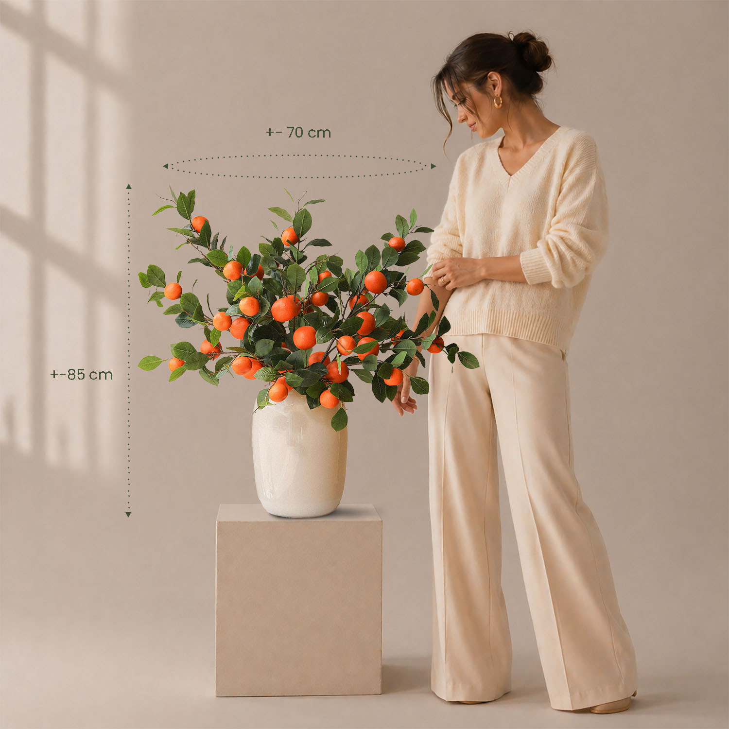 Zijden boeket Sunset Orange