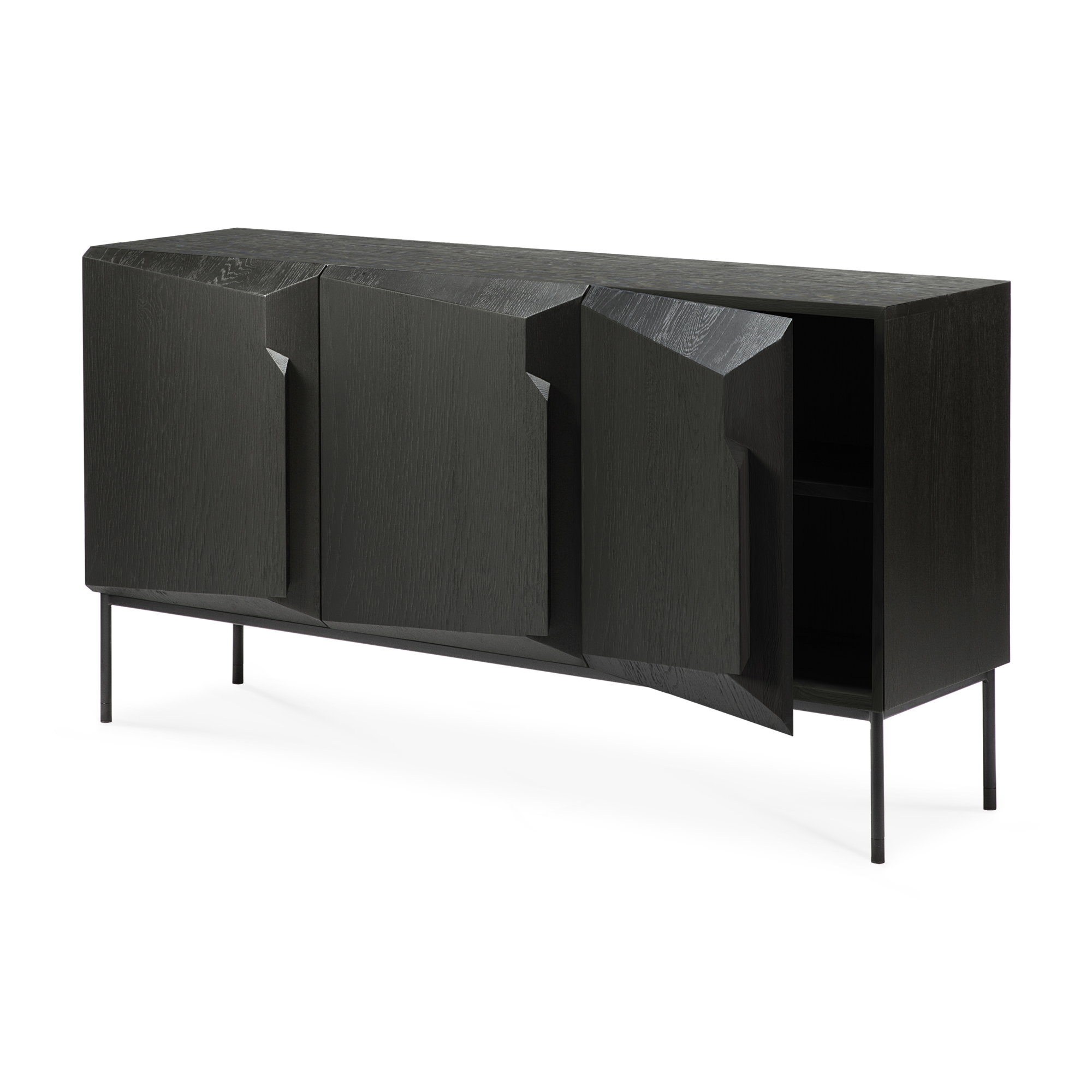 Stairs buffetkast - zwart eiken 
