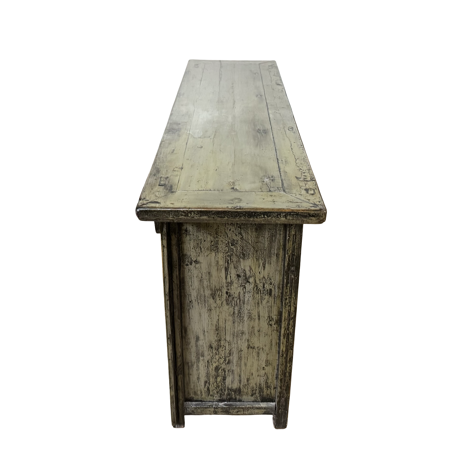 Dressoir 4deur grijs/groen uniek lak