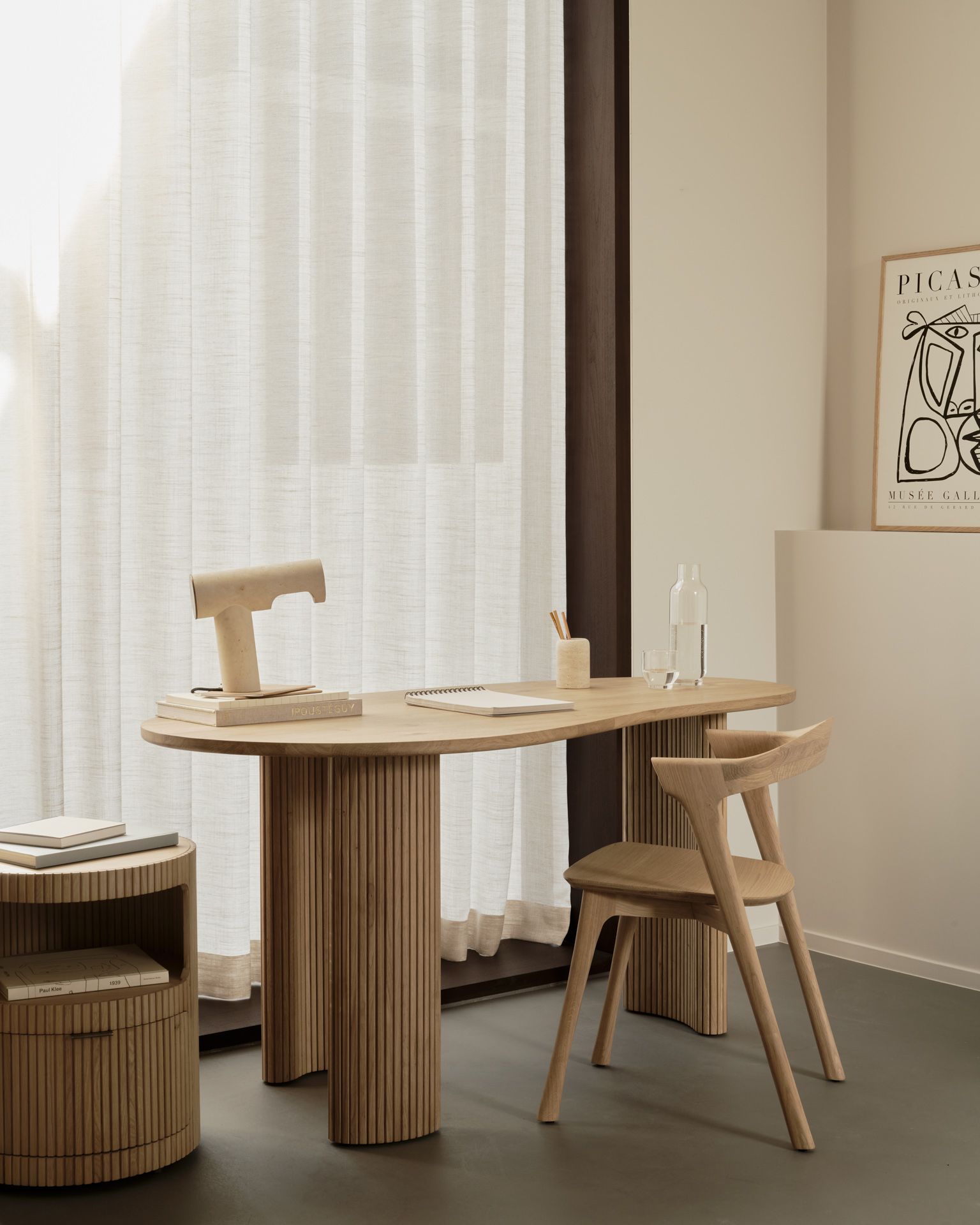 Boomerang bureau eiken