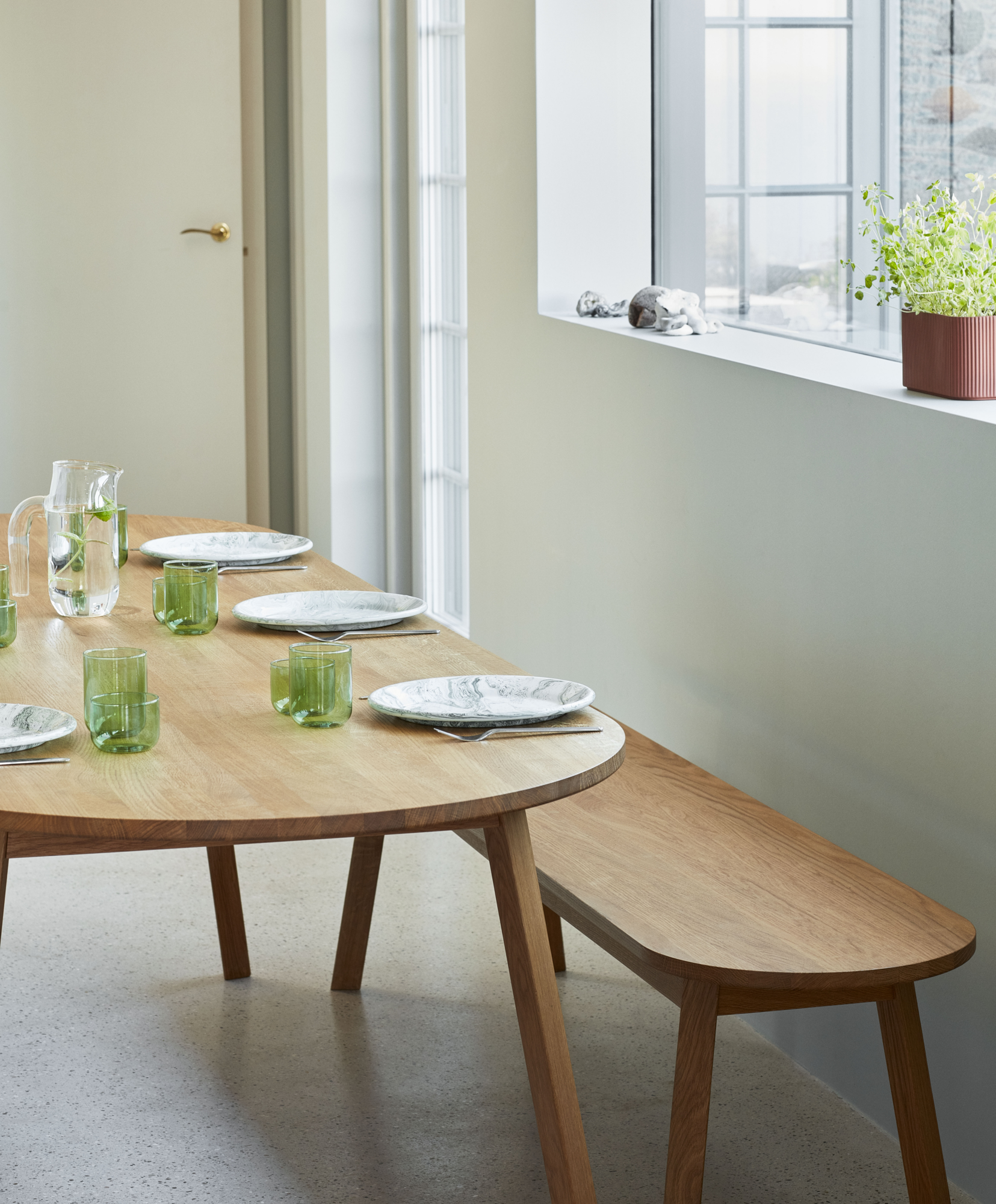 HAY tafel Triangle Leg - Eiken olie