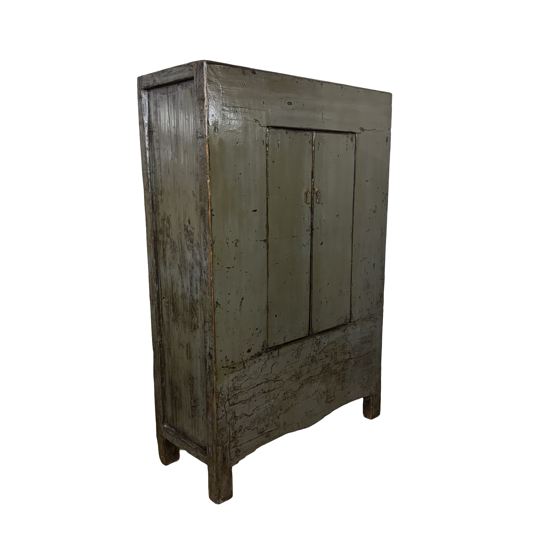 kast 2 deur grijs lak uniek