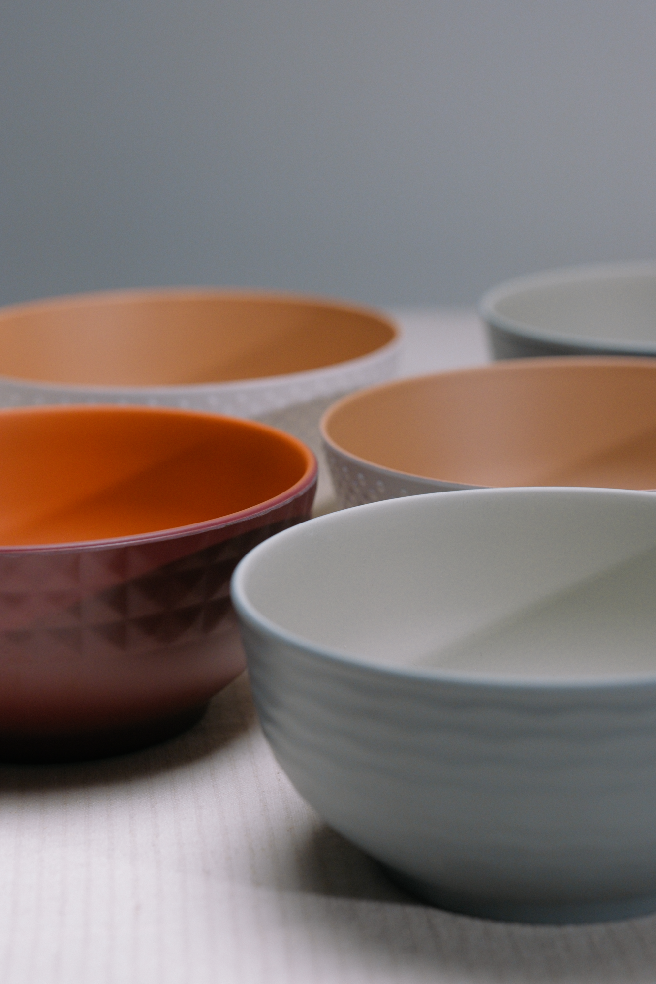 Flamefield Ripple Sand 12-delig melamine servies zand/grijs