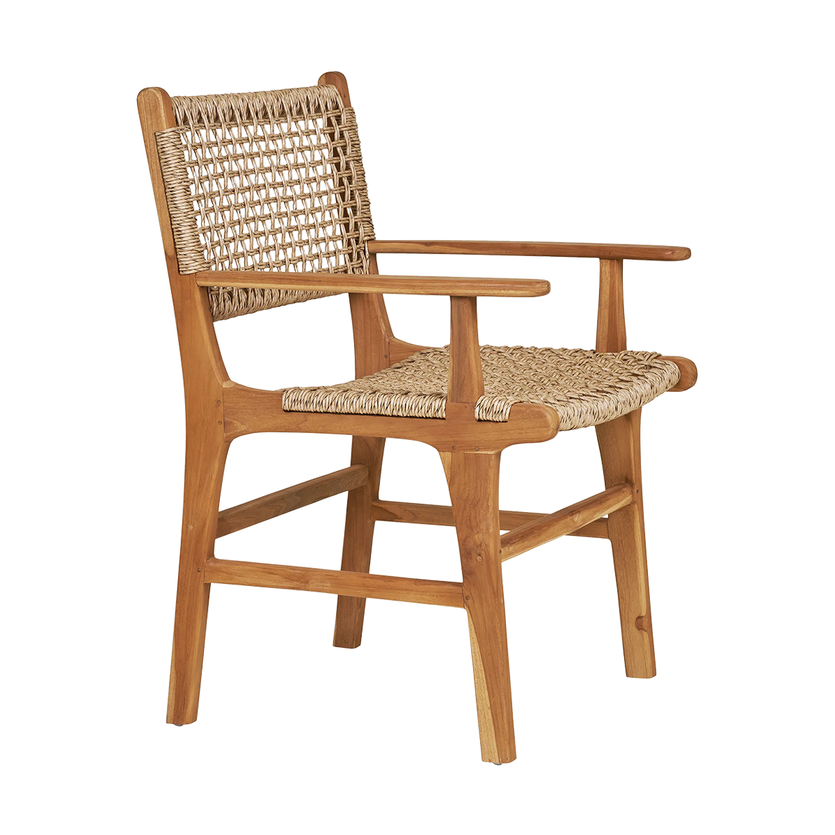 Houten tuinstoel Elodie - met armleuningen
