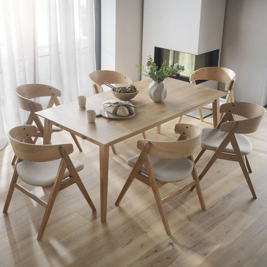 Eetkamerstoel Waterton houten beige