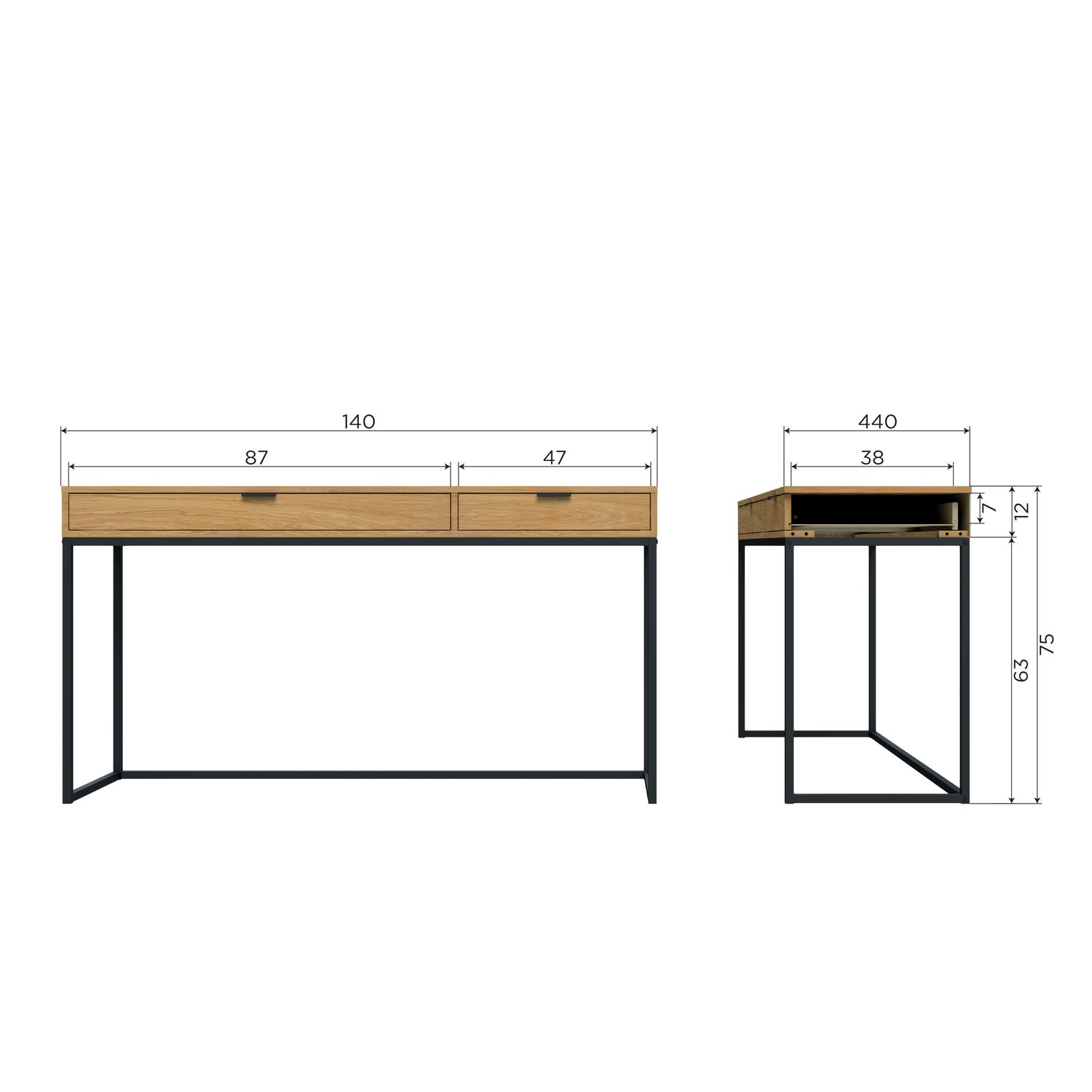 Silas bureau eiken decor [fsc]