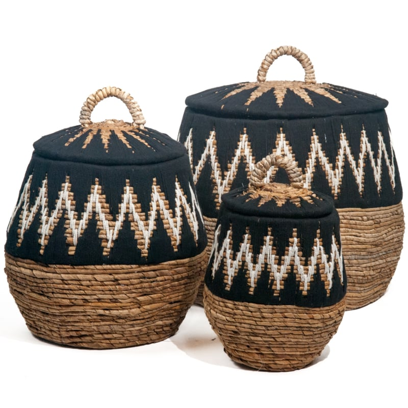 Mand Tali naturel/zwart