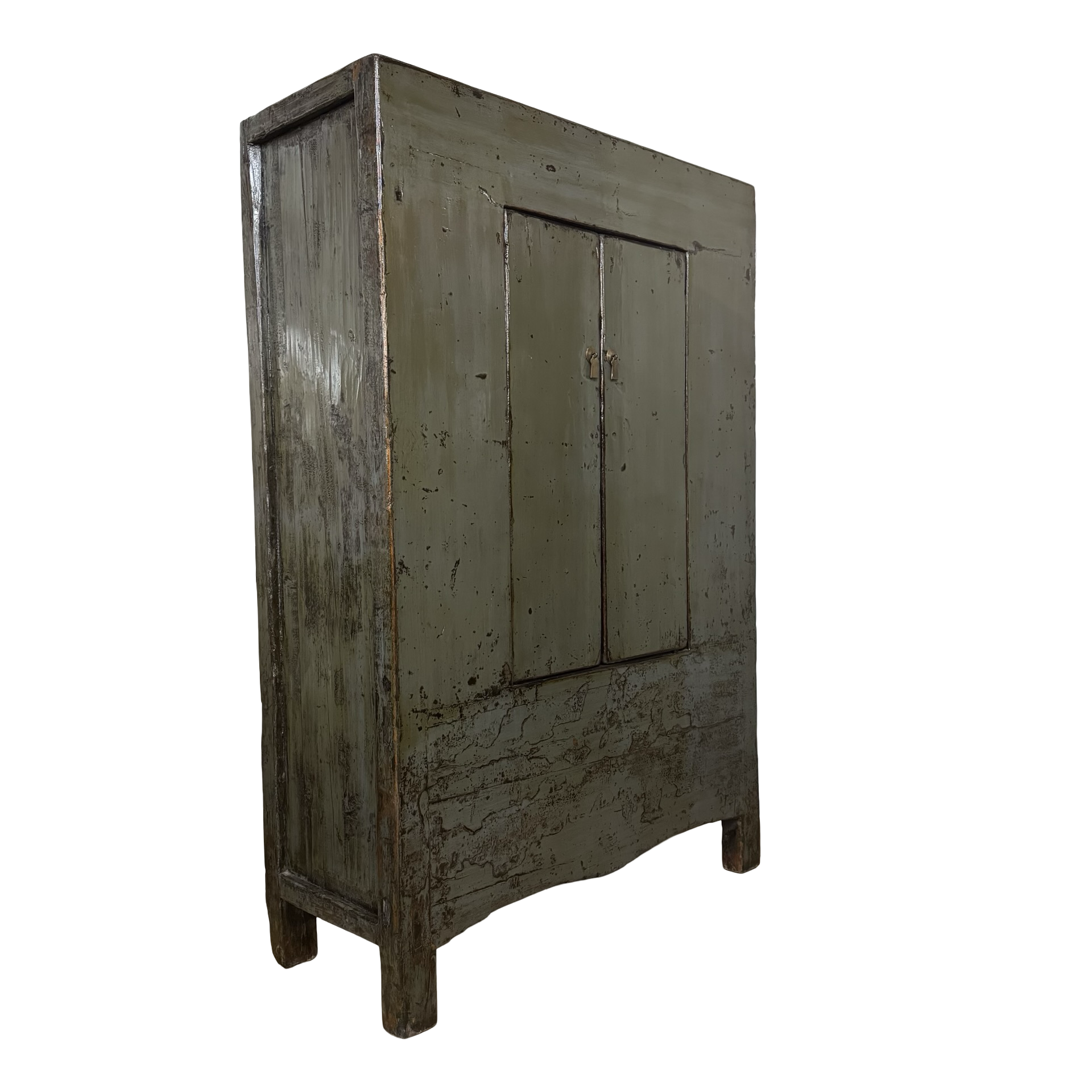 kast 2 deur grijs lak uniek