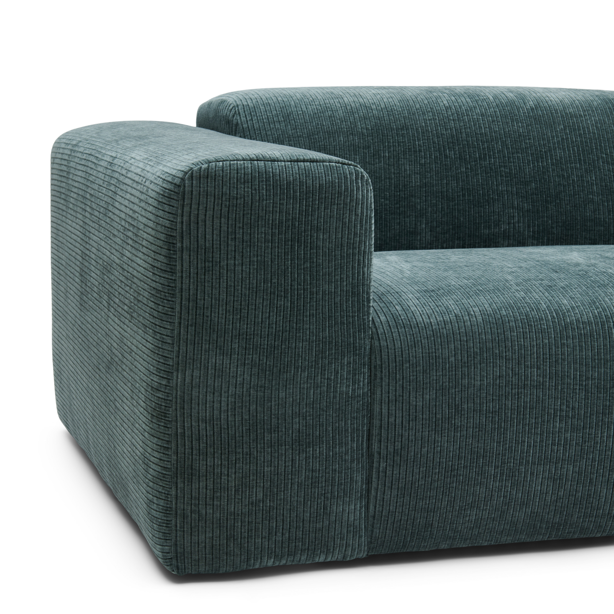 4-zitsbank met hocker Oscar Ocean blue