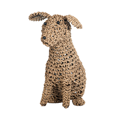 Seagrass hond zittend