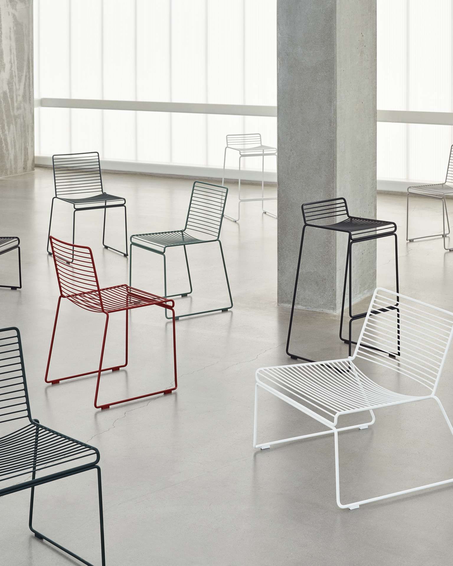HAY stoelen in verschillende kleuren