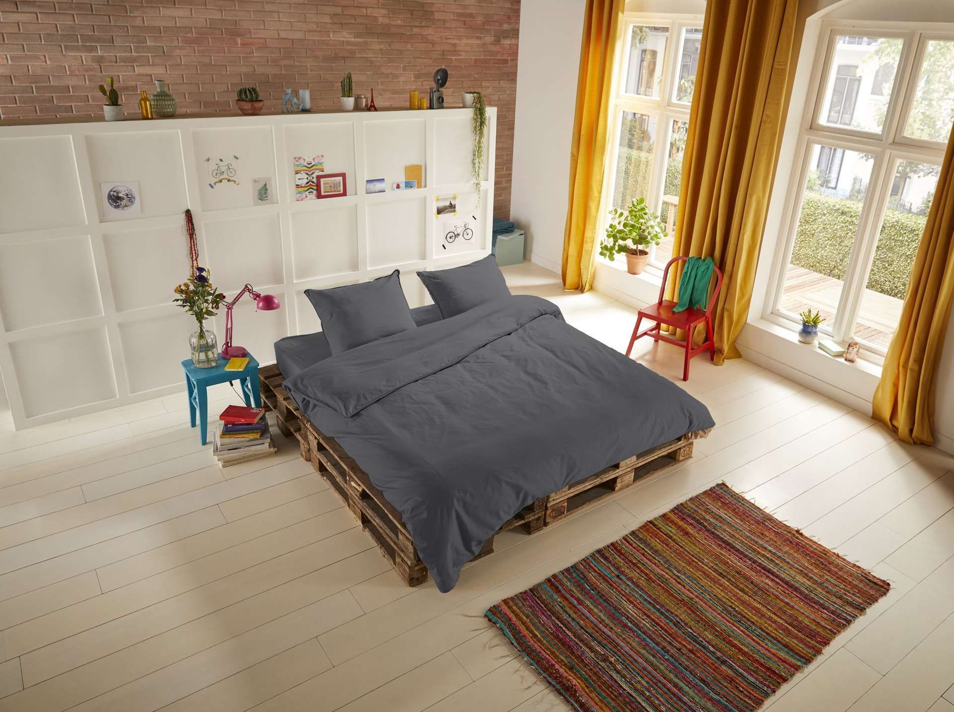 HIP beddengoed grijs