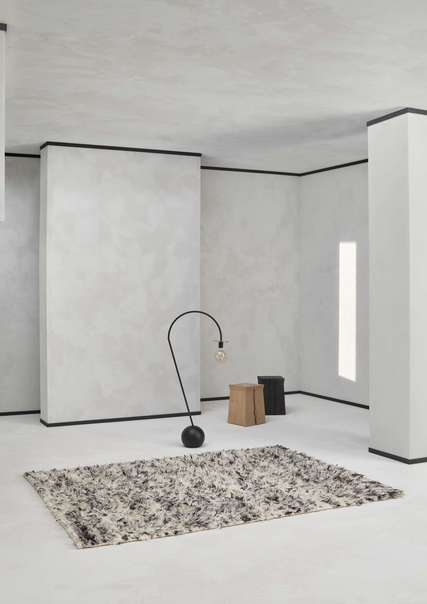 Linie Design kleed zwart/wit