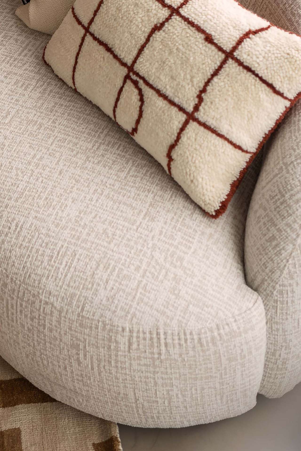 Closeup beige bank