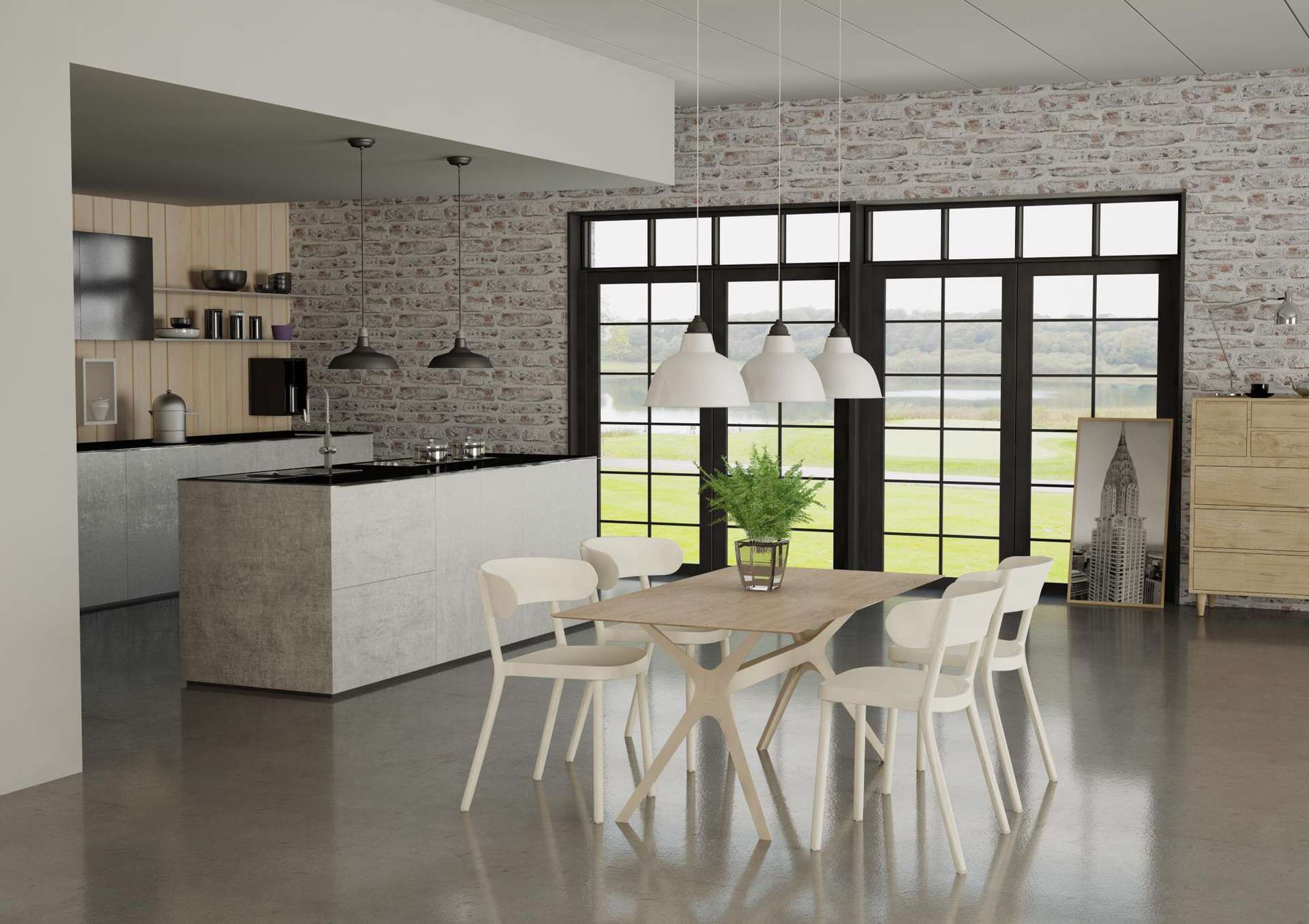Maison de France eethoek met keuken