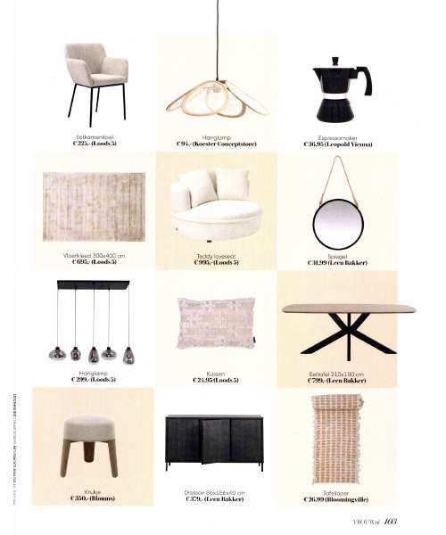 Shoppingpagina magazine vrouw