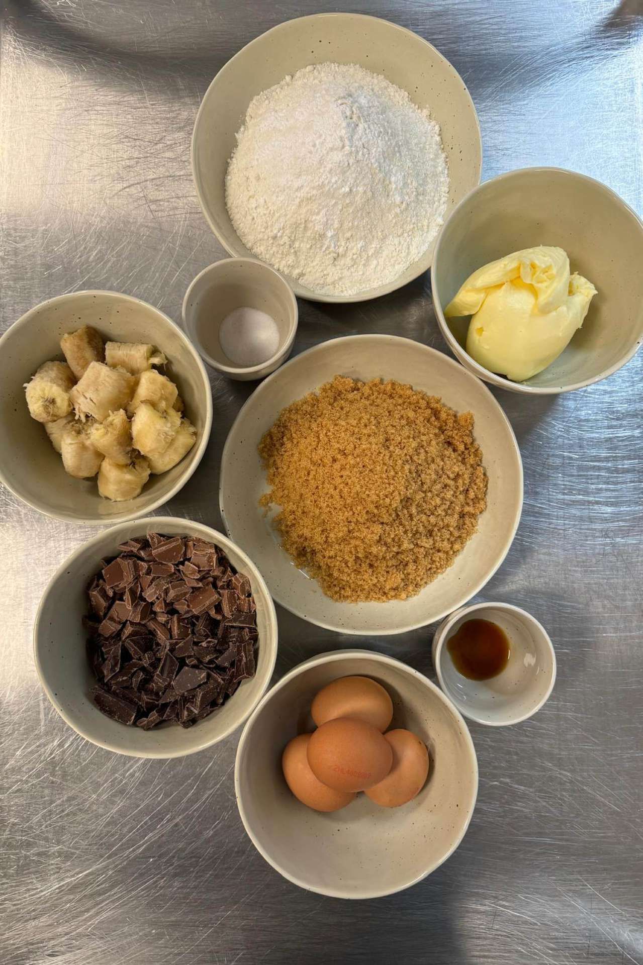 ingrediënten voor banaan blondie
