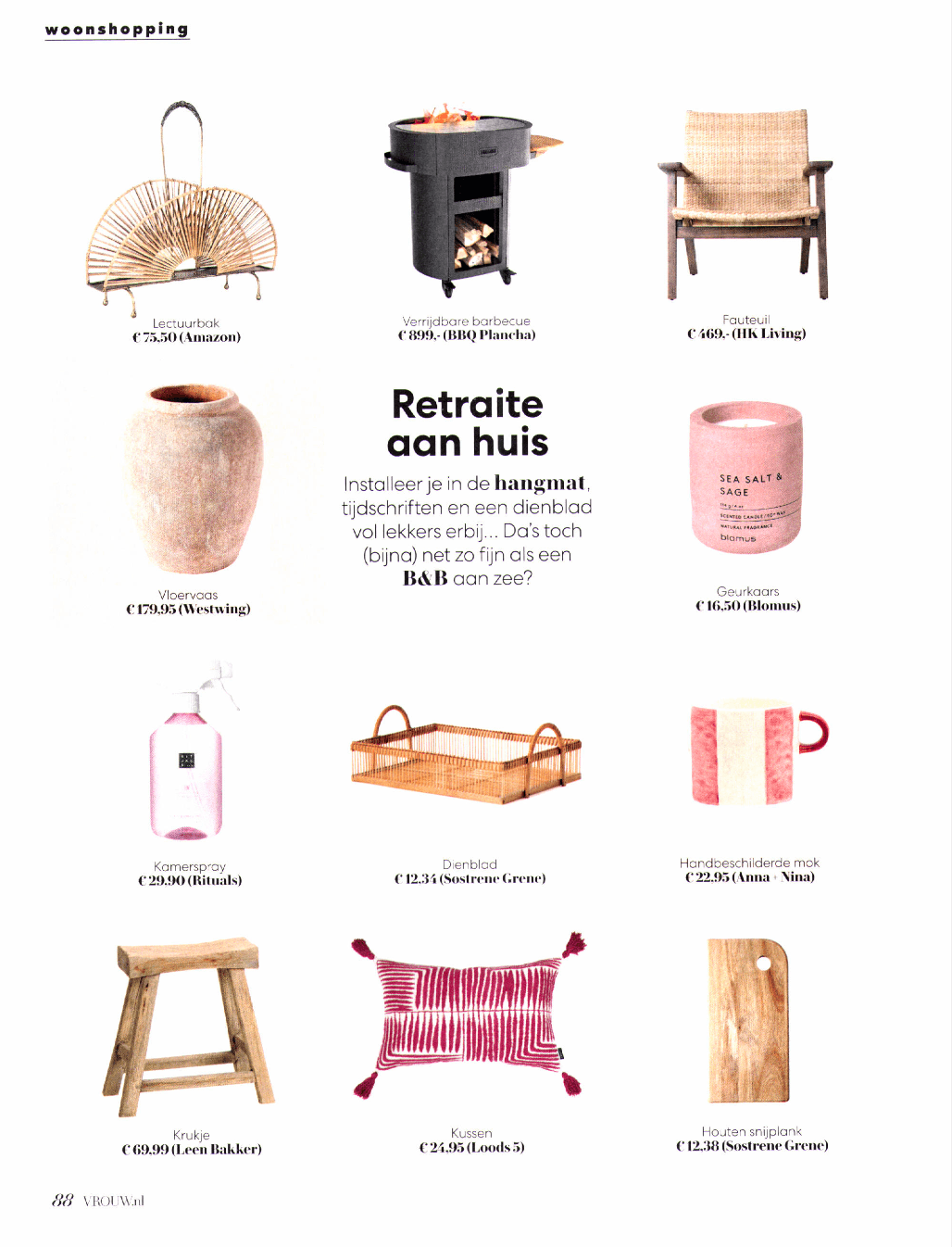Shoppingpagina magazine vrouw