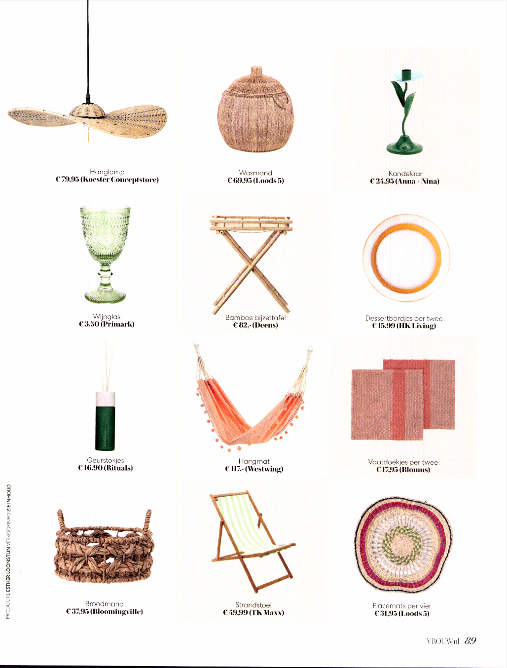 Shoppingpagina magazine vrouw