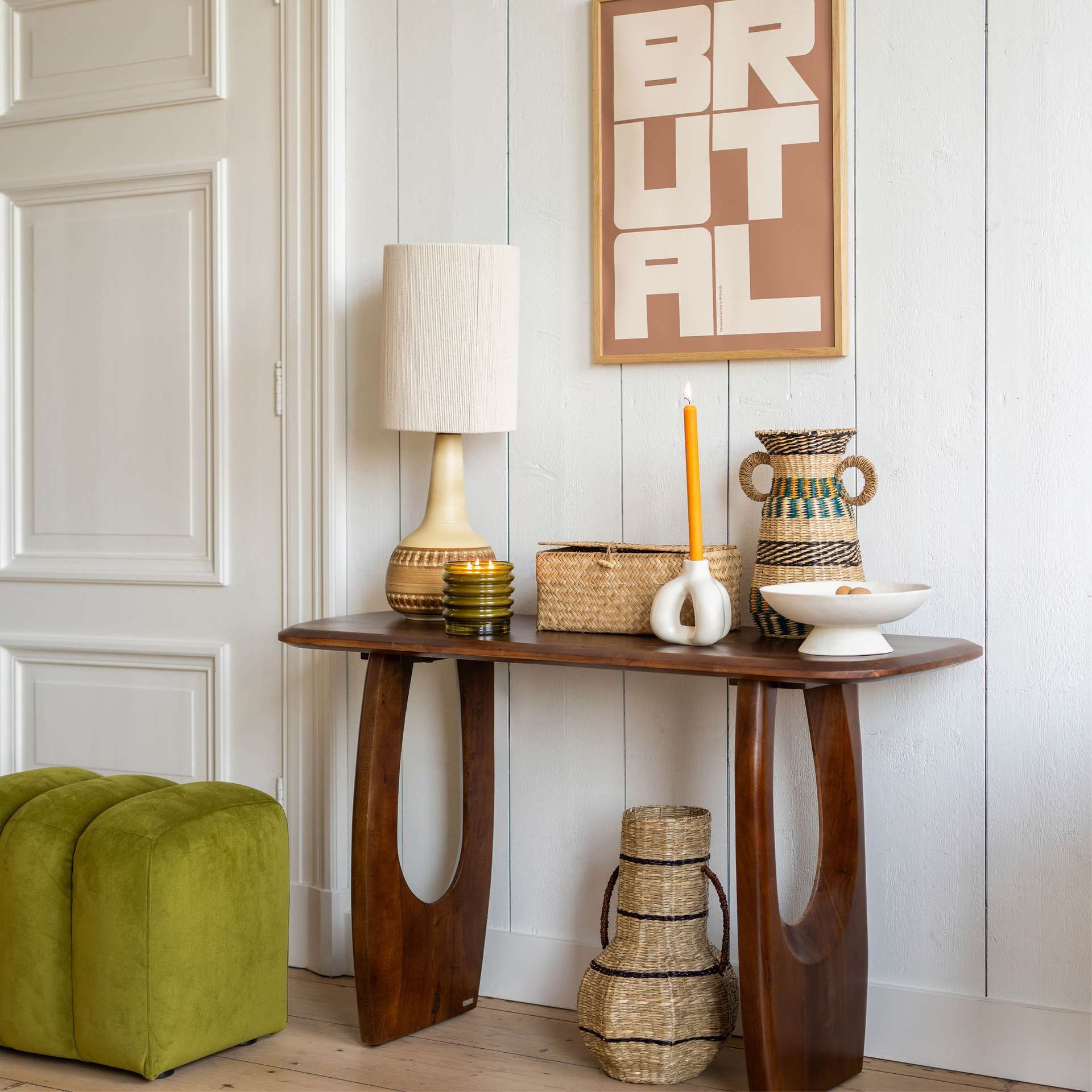 Lazy Living hal met console Moise en accessoires