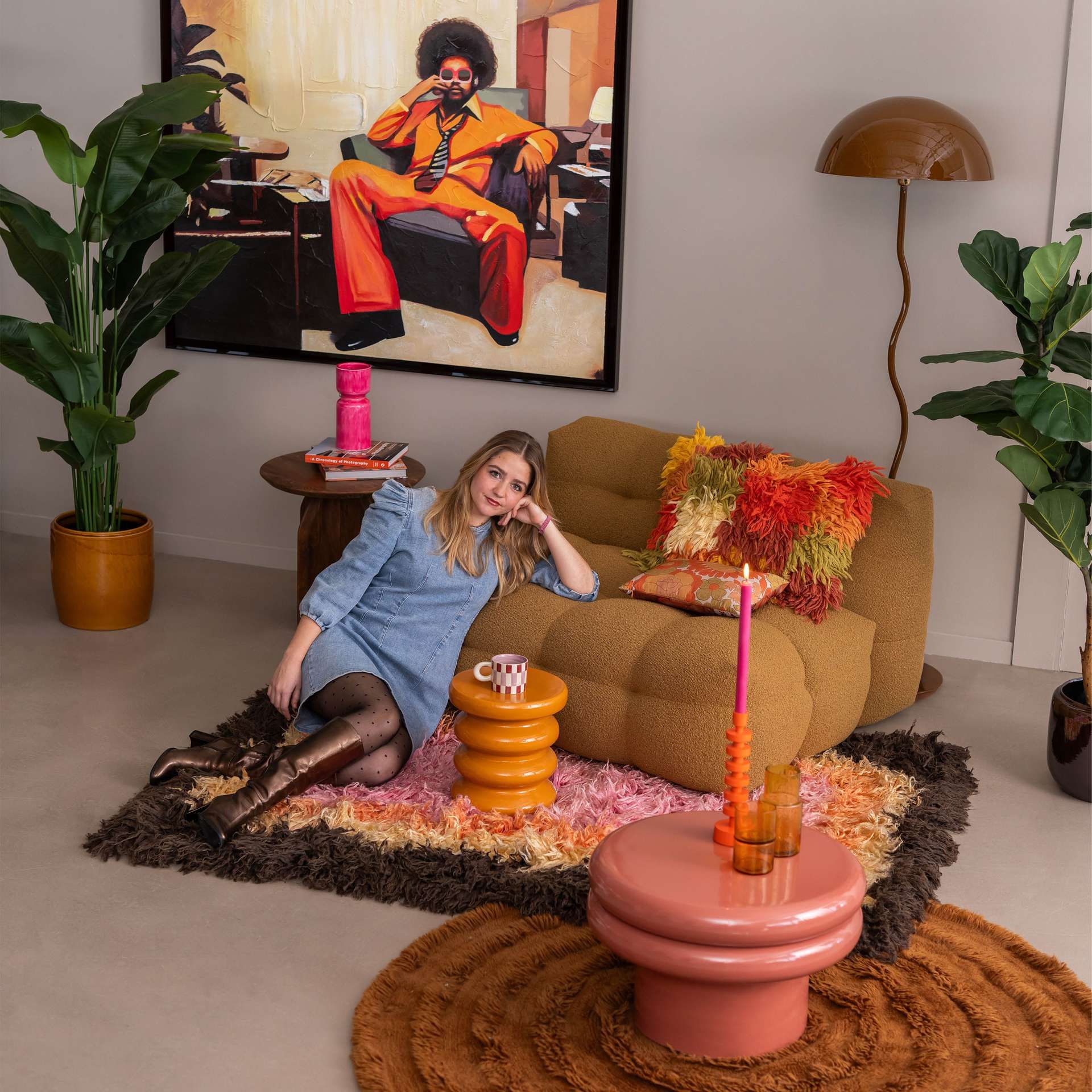 Retro zithoekje 70s vibes